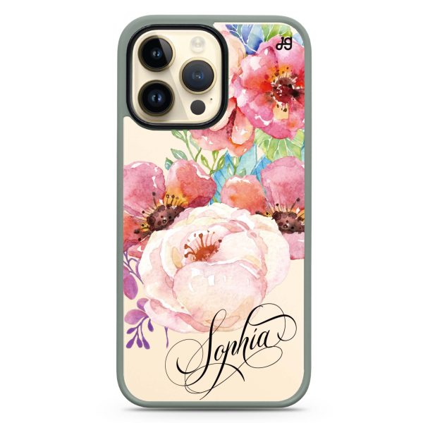 Awakening Watercolor Flowers iPhone 15 Pro Max Impact Guard Bumper Case Online