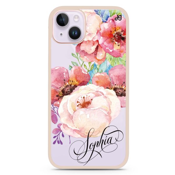 Awakening Watercolor Flowers iPhone 15 Plus Impact Guard Bumper Case Discount