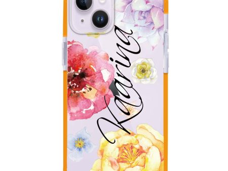 Colorful Watercolor Flowers iPhone 14 Ultra Shockproof Case Hot on Sale