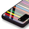 colorful stripe Samsung S20 Plus Glass Case Online Sale