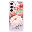 Awakening Watercolor Flowers Samsung Galaxy Ultra Clear Case Cheap