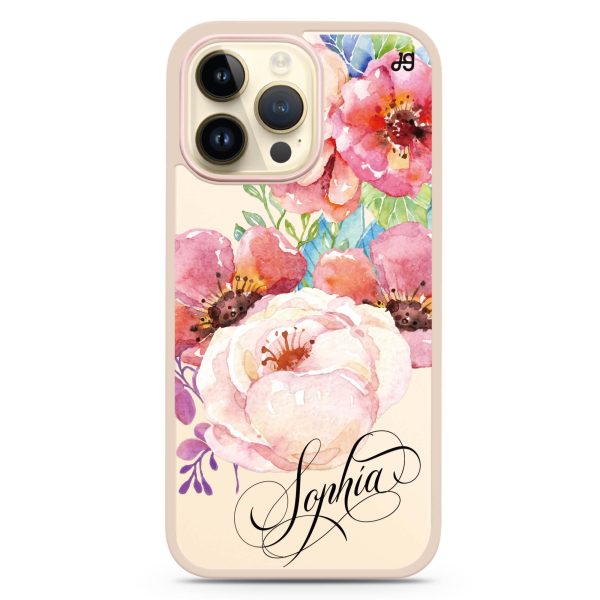 Awakening Watercolor Flowers iPhone 15 Pro Max Impact Guard Bumper Case Online