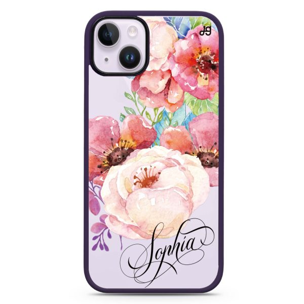 Awakening Watercolor Flowers iPhone 15 Plus Impact Guard Bumper Case Discount