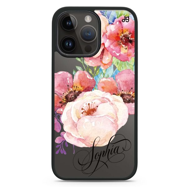 Awakening Watercolor Flowers iPhone 15 Pro Impact Guard Bumper Case Online Sale