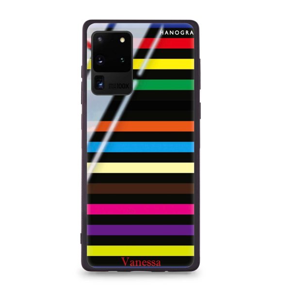 colorful stripe Samsung S20 Ultra Glass Case Sale