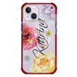 Colorful Watercolor Flowers iPhone 12 MagSafe Compatible Ultra Shockproof Case Online now