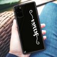 Casual Vertical Name Samsung S20 Plus Glass Case Hot on Sale