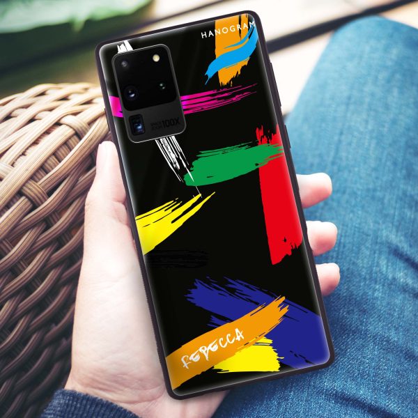 Brush Paint Samsung Glass Case Online Sale