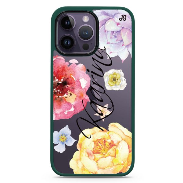 Colorful Watercolor Flowers Impact Guard Bumper Case For Sale