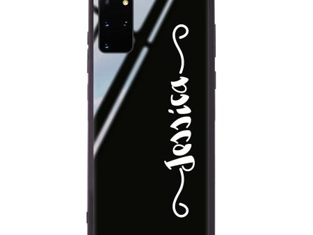 Casual Vertical Name Samsung S20 Plus Glass Case Hot on Sale