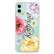 Colorful Watercolor Flowers iPhone 11 Ultra Clear Case on Sale