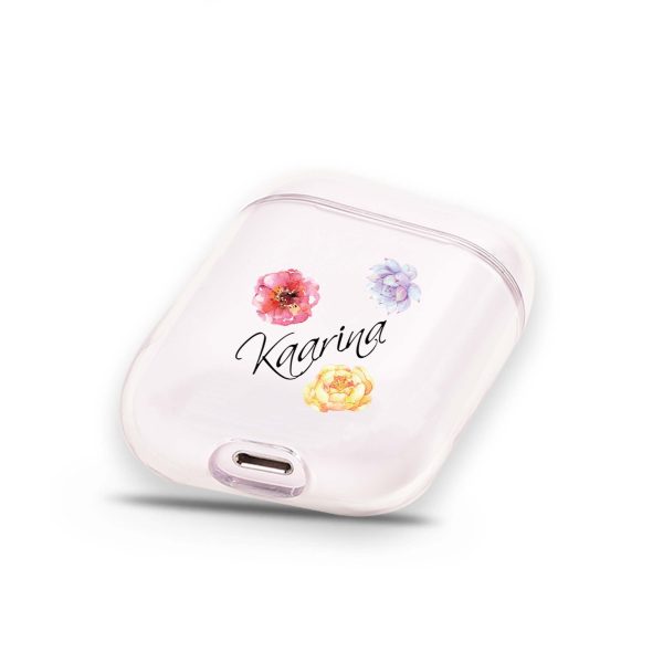 Colorful Watercolor Flowers Airpods Case Hot on Sale