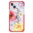 Colorful Watercolor Flowers iPhone 12 MagSafe Compatible Ultra Shockproof Case Online now