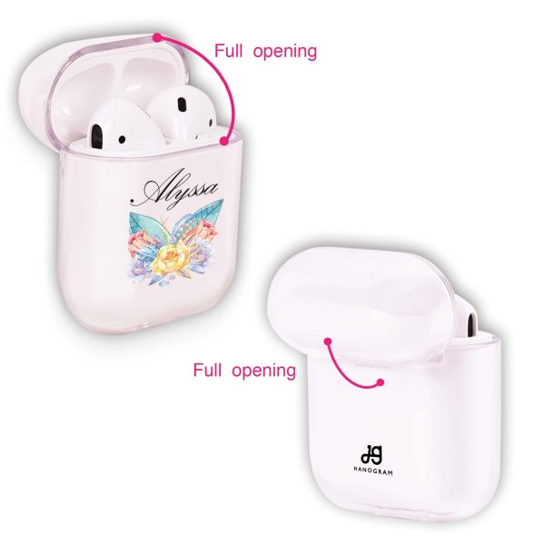 Butterfly and Abloom Rose Airpods Case Discount