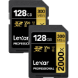 Lexar Pro 2000x SD UHS-II 128gb 2 pack Online Hot Sale