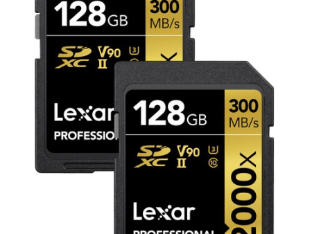 Lexar Pro 2000x SD UHS-II 128gb 2 pack Online Hot Sale