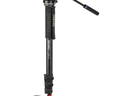 Benro A48T Classic Aluminum Monopod with Flip Locks, 3-Leg Base, and S4PRO Video Head Online