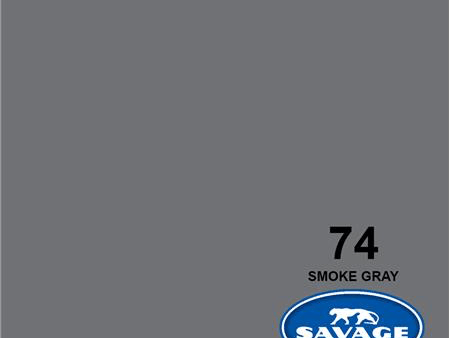 Savage Widetone Seamless Background Paper (Smoke Gray, 107” x 36’) Online now