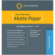 Promaster Ultra Premium Matte Paper - 8 1 2 x11  - 25 Sheets - 8 1 2  x 11  Supply