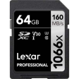 Lexar Pro 64GB 1066x SDXC Memory Card Online Sale