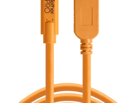 Tether Tools TetherPro USB Type-C to USB Type-A Extension Cable (15, Orange) Online Sale